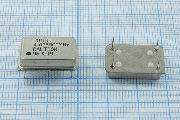 Кварцевый генератор 4,096 МГц - 4096 FULL TTL 5В CO1100 RALTRON