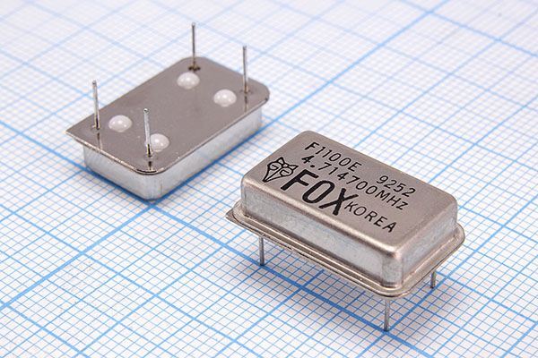 Кварцевый генератор 4,7174 МГц - 4717,4 FULL TTL 5В F1100E FOX