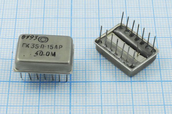 Кварцевый генератор 50 МГц - 50000 ТЕРЕК TTL 5В ГК35-П-15АР