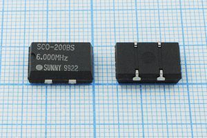 Кварцевый генератор 6 МГц - 6000 SMD14098P4 T/CM 5В SCO-200BS SUNNY Кварцевый генератор 6 МГц - 6000 SMD14098P4 T/CM 5В SCO-200BS SUNNY