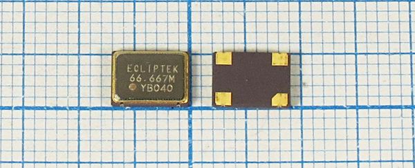 Кварцевый генератор 66,667 МГц - 66667 SMD07050C4 CM 3,3В EH26 (YB04)