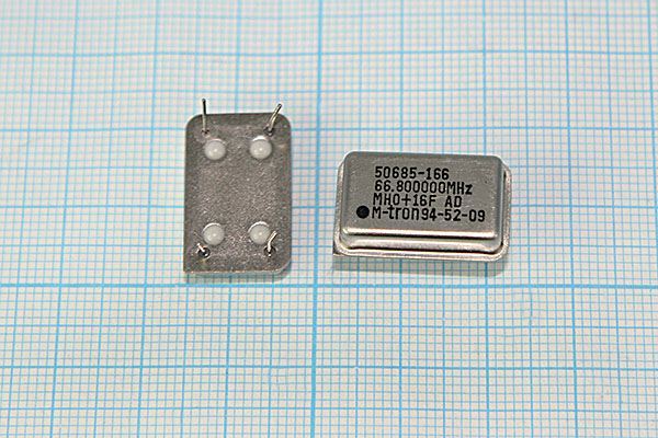 Кварцевый генератор 66,8 МГц - 66800 FULL TTL 5В MHO+16F M-TRON