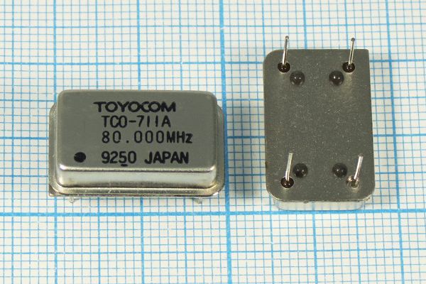 Кварцевый генератор 80 МГц - 80000 FULL TTL 5В TCO-711A TOYOCOM