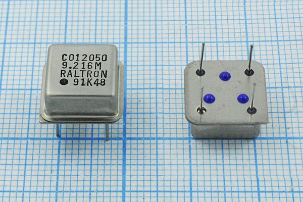 Кварцевый генератор 9,216 МГц - 9216 HALF T/CM 5В CO12050 RALTRON