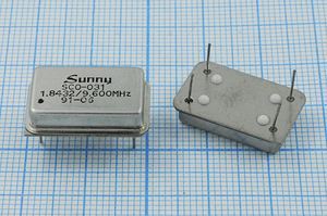 Кварцевый генератор 9,6 МГц - 9600 FULL T/CM 5В SCO-031 вторая част 1,8432М