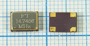 Кварцевый генератор 14,7456 МГц - 14745,6 SMD07050C4 T/CM 3,3В FXO-SM7 FT