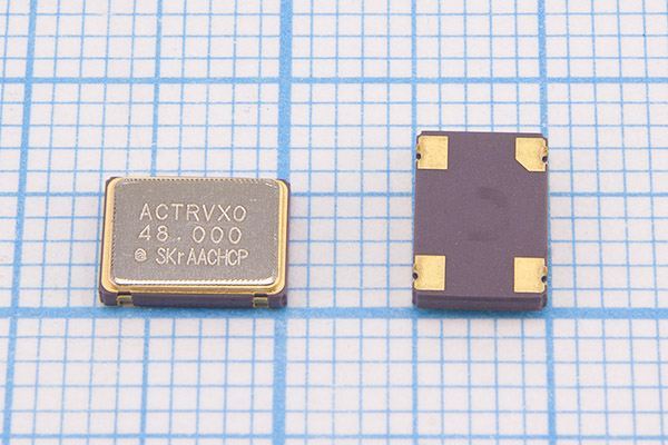 Кварцевый генератор 48 МГц - 48000 SMD07050C4 T/CM 5В RV4800AACHJP ADVANCE