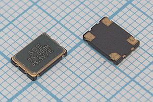 Кварцевый генератор 75 МГц - 75000 SMD07050C4 T/CM 3,3В SOC7 SDE Кварцевый генератор 75 МГц - 75000 SMD07050C4 T/CM 3,3В SOC7 SDE