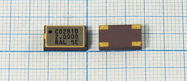 Кварцевый генератор 2 МГц - 2000 SMD11266C4 T/CM 5В CO2810
