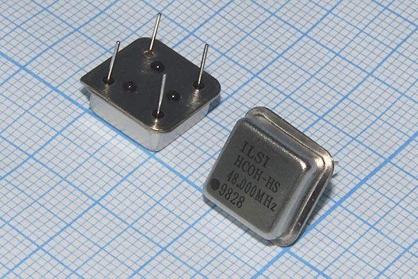 Кварцевый генератор 48 МГц - 48000 HALF T/CM 5В HCOH ILSI