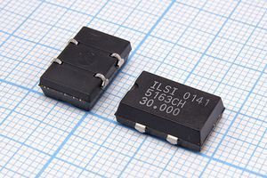 Кварцевый генератор 30 МГц - 30000 SMD14098P4 CM 5В ISM61-5163CH ILSI