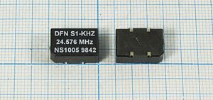 Кварцевый генератор 24,576 МГц - 24576 SMD14098P4 T/CM 5В DFN_S1-KHZ