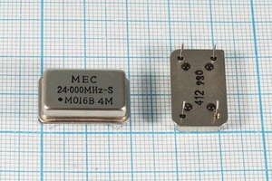 Кварцевый генератор 24 МГц - 24000 FULL T/CM 3.3В MO-16B-S MEC