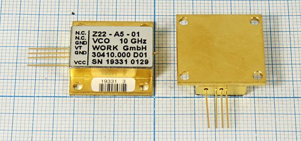 Кварцевый генератор 10000 МГц - 10000000 VCO 22x21x06 5В FVC99-Z22-A5-01