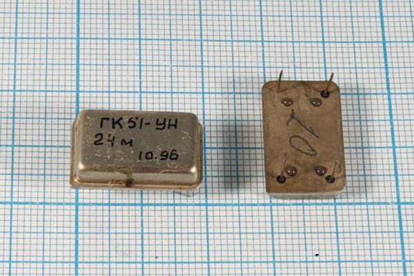 Кварцевый генератор 24 МГц - 24000 VCXO ГАБАРДИН SIN 5В ГК51-УН