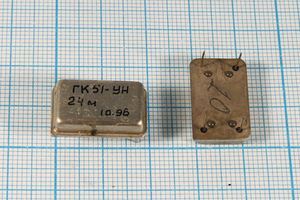 Кварцевый генератор 24 МГц - 24000 VCXO ГАБАРДИН SIN 5В ГК51-УН