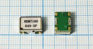 Кварцевый генератор 649 МГц - 649000 VCO S10472M6 5В HDM7160 SDE Кварцевый генератор 649 МГц - 649000 VCO S10472M6 5В HDM7160 SDE