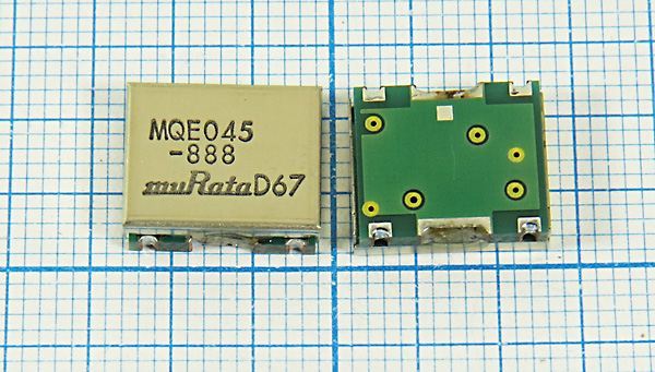 Кварцевый генератор 888 МГц - 888000 VCO S124104M6 MQE045-888 MURATA