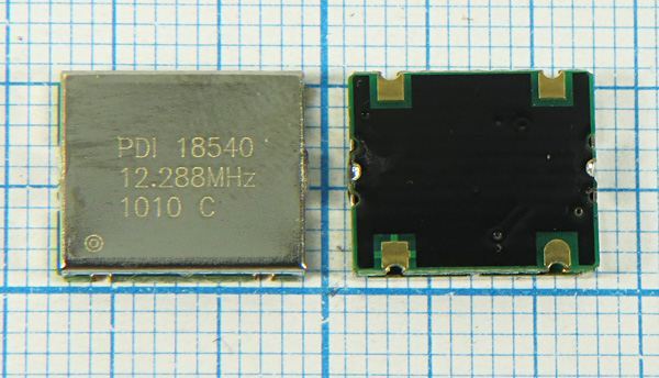 Кварцевый генератор 12,288 МГц - 12288 VCTCXO SMD11496C4 SIN 3В TV3612288XWNNXX