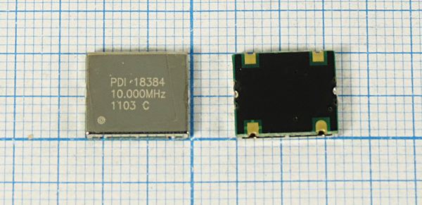 Кварцевый генератор 10 МГц - 10000 VCTCXO SMD11496C4 SIN 5В TV3610000XWNAXX