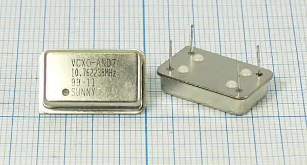 Кварцевый генератор 10,762238 МГц - 10762,238 VCXO HALF T/CM 5В VCXO-AND7 SUNNY