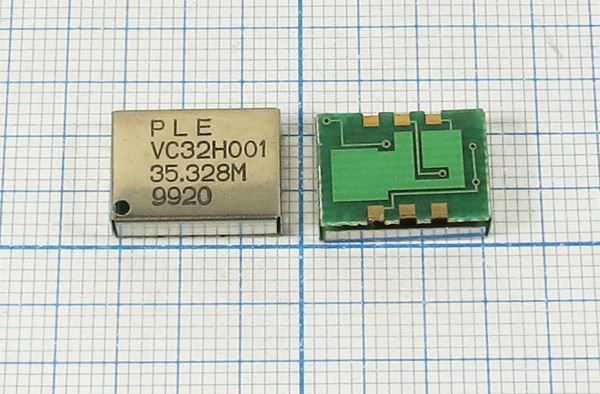 Кварцевый генератор 35,328 МГц - 35328 VCXO SMD14098M6 T/CM 5В VC32H001 PLE