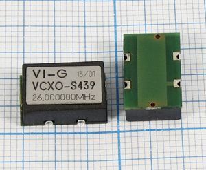 Кварцевый генератор 26 МГц - 26000 VCXO SMD14098C4 CM 5В VCXO-S439 VI