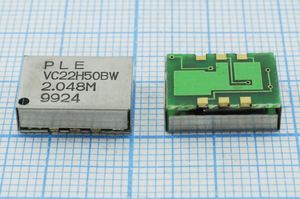 Кварцевый генератор 2,048 МГц - 2048 VCXO SMD14098C6 T/CM 5В VC22H50BW PLE Кварцевый генератор 2,048 МГц - 2048 VCXO SMD14098C6 T/CM 5В VC22H50BW PLE