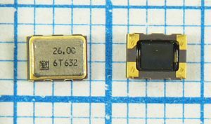 Кварцевый генератор 26 МГц - 26000 VCTCXO SMD03225C4 SIN 2,8В KT21P-EEU28A Кварцевый генератор 26 МГц - 26000 VCTCXO SMD03225C4 SIN 2,8В KT21P-EEU28A