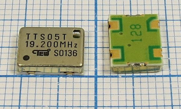 Кварцевый генератор 19,2 МГц - 19200 TCXO SMD09070C4 SIN 3В TTS05T TEW