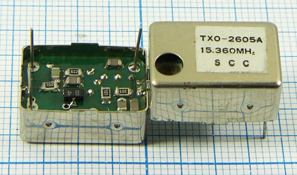 Кварцевый генератор 15,36 МГц - 15360 TCXO 18x12x8 SIN 5В TXO-2605A SCC