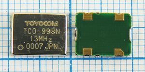 Кварцевый генератор 13 МГц - 13000 VCTCXO SMD09070C4 SIN TCO-998N TOYOCOM Кварцевый генератор 13 МГц - 13000 VCTCXO SMD09070C4 SIN TCO-998N TOYOCOM
