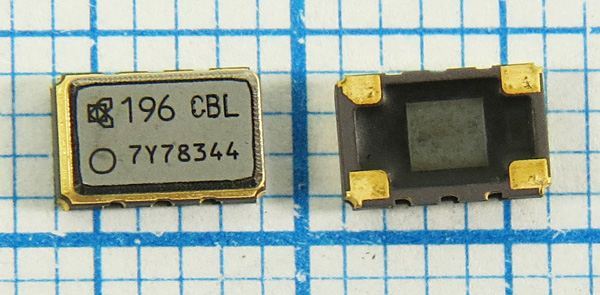 Кварцевый генератор 19,68 МГц - 19680 VCTCXO SMD05032C4 SIN 2,8В KT18B-DCV28C
