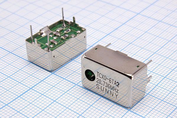 Кварцевый генератор 20,736 МГц - 20736 TCXO 18x12x8 SIN 5В TCXO-6TA2