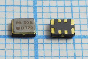 Кварцевый генератор 26 МГц - 26000 VCTCXO SMD03225C8-4 SIN 2,8В DSA321SC