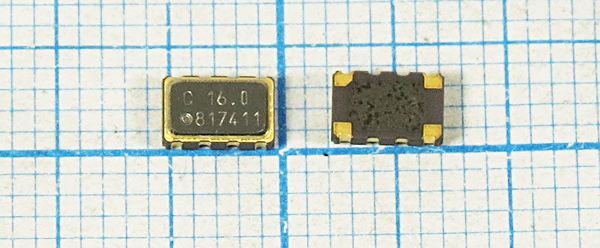 Кварцевый генератор 16 МГц - 16000 VCTCXO SMD05032C4 SIN 3В CSX-532T
