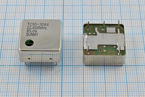 Кварцевый генератор 12,8 МГц - 12800 TCXO 20x20x 8P5 SIN 5В TCXO-30A4 SUNNY