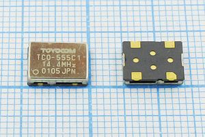 Кварцевый генератор 14,4 МГц - 14400 VCTCXO SMD09070C4 TCO-555C1 TOYOCOM Кварцевый генератор 14,4 МГц - 14400 VCTCXO SMD09070C4 TCO-555C1 TOYOCOM