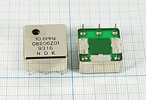 Кварцевый генератор 10,6 МГц - 10600 VCTCXO 20x20x10 SIN 5В 08206Z01 NDK