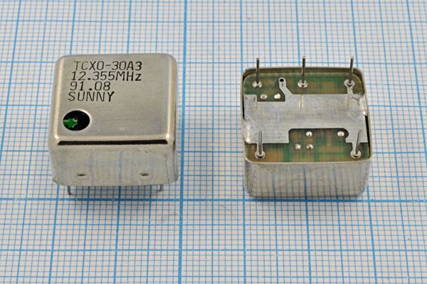 Кварцевый генератор 12,355 МГц - 12355 TCXO 20x20x 8P5 T/CM 5В TCXO-30A3 SUNNY