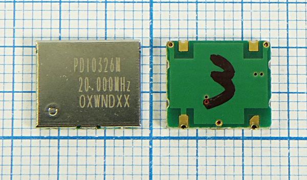 Кварцевый генератор 20 МГц - 20000 VCTCXO SMD11496C4 SIN 5В SM3220000XWNDXX