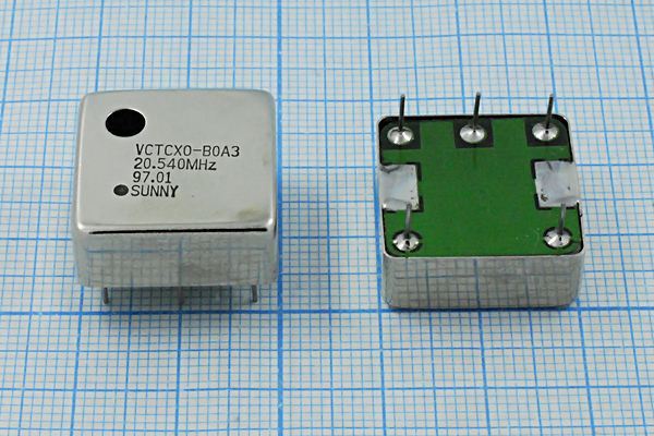 Кварцевый генератор 20,54 МГц - 20540 VCTCXO 20x20x8 (BOA3)