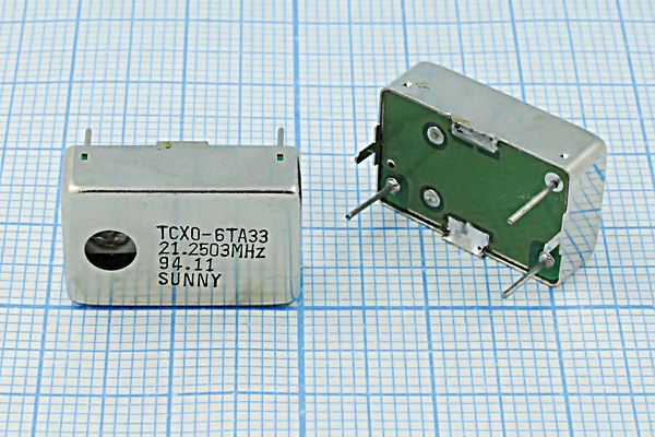 Кварцевый генератор 21,2503 МГц - 21250,3 TCXO 18x12x4 SIN 5В TCXO-6TA33 SUNNY
