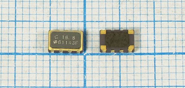 Кварцевый генератор 16,8 МГц - 16800 VCTCXO SMD05032C4 SIN 2,8В CSX-532T
