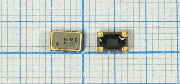 Кварцевый генератор 16,3574 МГц - 16357,4 TCXO SMD05032C4 SIN 3В TCXO-208C5