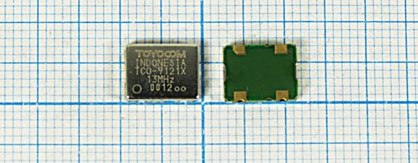 Кварцевый генератор 13 МГц - 13000 VCTCXO SMD09070C4 SIN 3В TCO-9121X TOYO