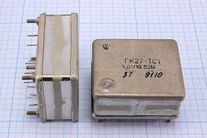 Кварцевый генератор 5,012 МГц - 5012 OCXO SIN 12В ГК27-ТС1 вторая час 10,024М