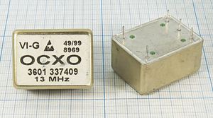 Кварцевый генератор 13 МГц - 13000 OCXO 36x27x19 CM 12В VI-G OCXO 13М