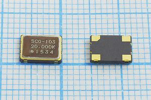 Кварцевый генератор 20 КГц - SMD07050C4 CM 3,3В SCO-1033 SUNNY Кварцевый генератор 20 КГц - SMD07050C4 CM 3,3В SCO-1033 SUNNY