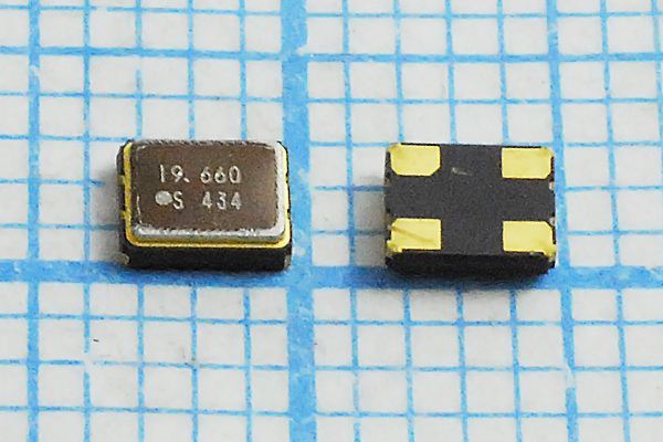 Кварцевый генератор 19,6608 МГц - 19660,8 SMD03225C4 CM 3,3В SCO-323 SUNNY